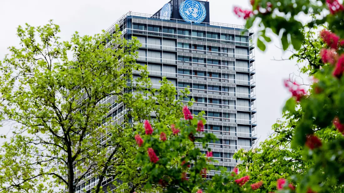 Blick auf den «Langen Eugen» in Bonn, wo die Vereinten Nationen ihren Sitz haben. - Bild: Rolf Vennenbernd/dpa