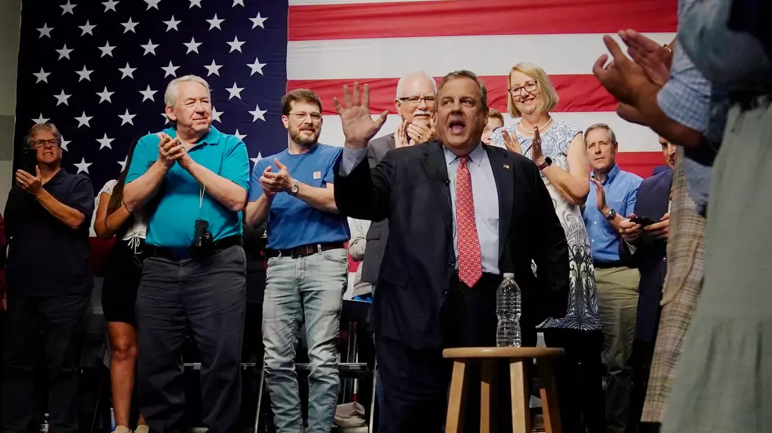 Der Republikaner und ehemalige Gouverneur von New Jersey, Chris Christie, tritt 2024 als Präsidentschaftskandidat an. - Bild: Charles Krupa/AP