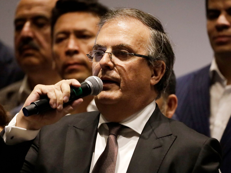 Mexikos Außenminister Marcelo Ebrard will im internen Wettbewerb der Regierungspartei als Präsidentschaftskandidat nominiert werden. - Foto: Luis Barron/eyepix via ZUMA Press Wire/dpa