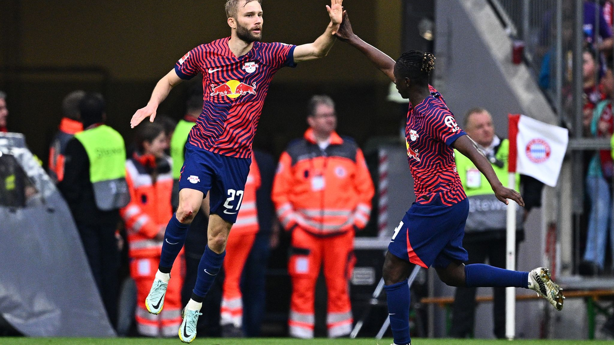 Verlässt Leipzig und wechselt zum FC Bayern München: Konrad Laimer. - Foto: Tom Weller/dpa