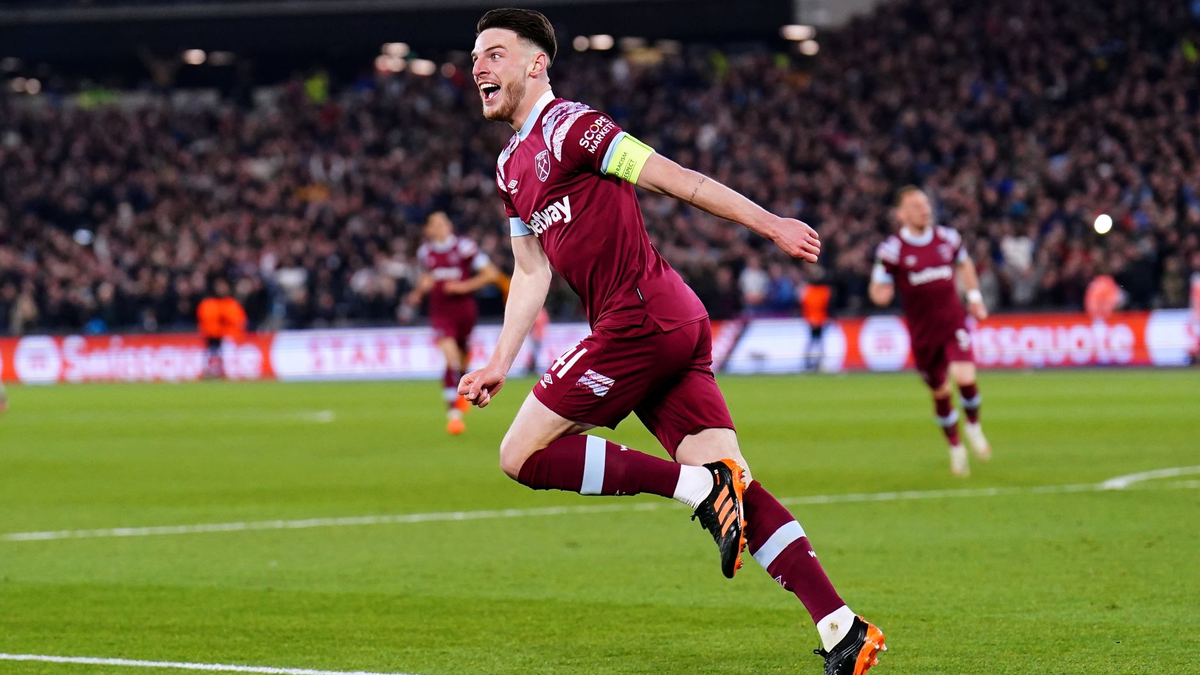 Declan Rice hat langfristig bei Arsenal unterschrieben. - Foto: Zac Goodwin/PA Wire/dpa