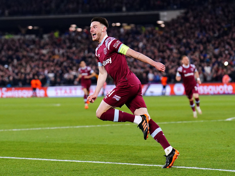 Declan Rice hat langfristig bei Arsenal unterschrieben. - Foto: Zac Goodwin/PA Wire/dpa