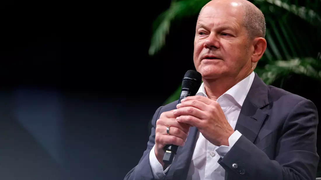 Kanzler Olaf Scholz wird beim Ostdeutschen Wirtschaftsforum erwartet. - Bild: Daniel Karmann/dpa