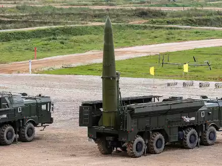 Russland greift Ziele in der Ukraine regelmäßig mit ballistischen Raketen des Typs?«Iskander» an. (Archivbild) - Foto: Sergei Ilnitsky/epa/dpa