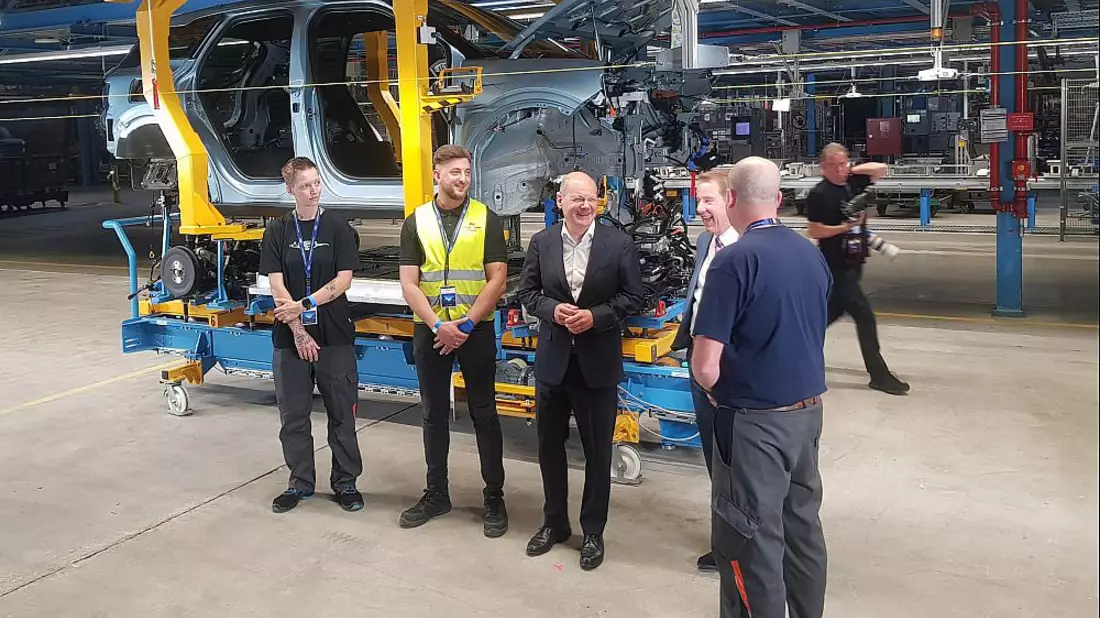 Olaf Scholz im Kölner Ford-Werk am 12.06.2023 - Bild: ?ber dts Nachrichtenagentur