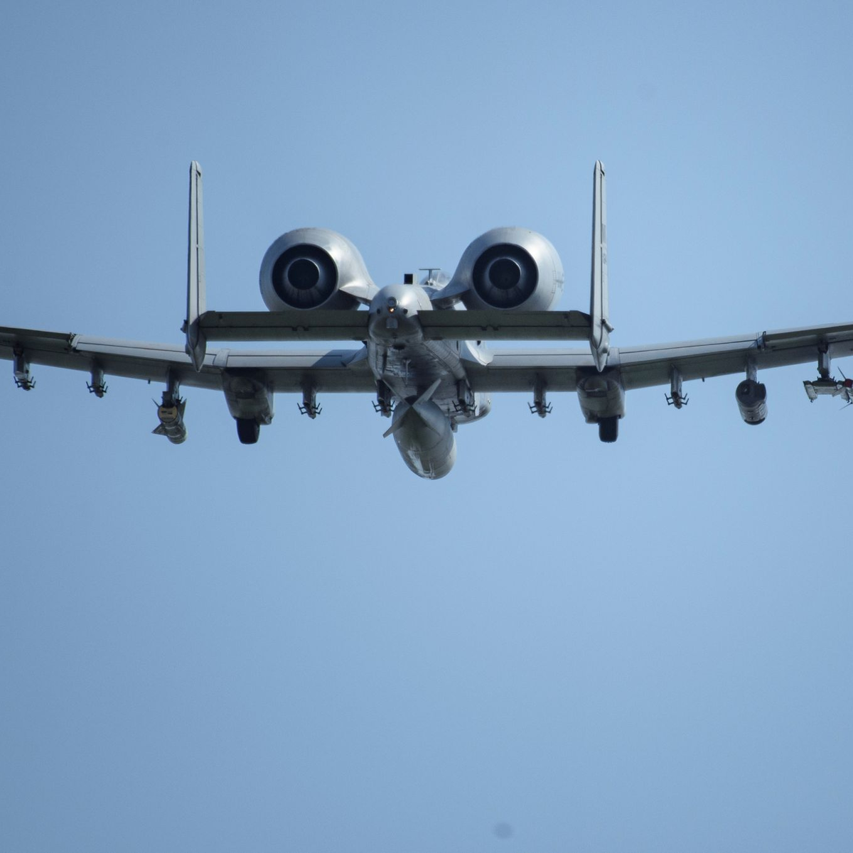 Ein A-10 Thunderbolt II-Kampfjet startet am Fliegerhorst Schleswig/Jagel. - Foto: Gregor Fischer/dpa