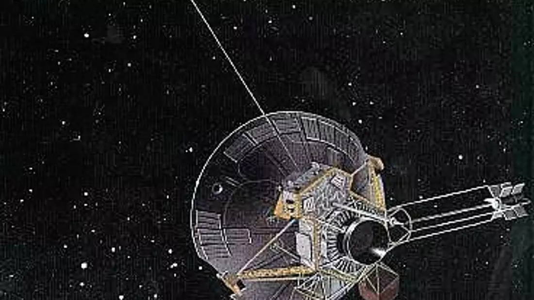 Eine Zeichnung der US-Raumsonde Pioneer 10. - Bild: Nasa/NASA/dpa