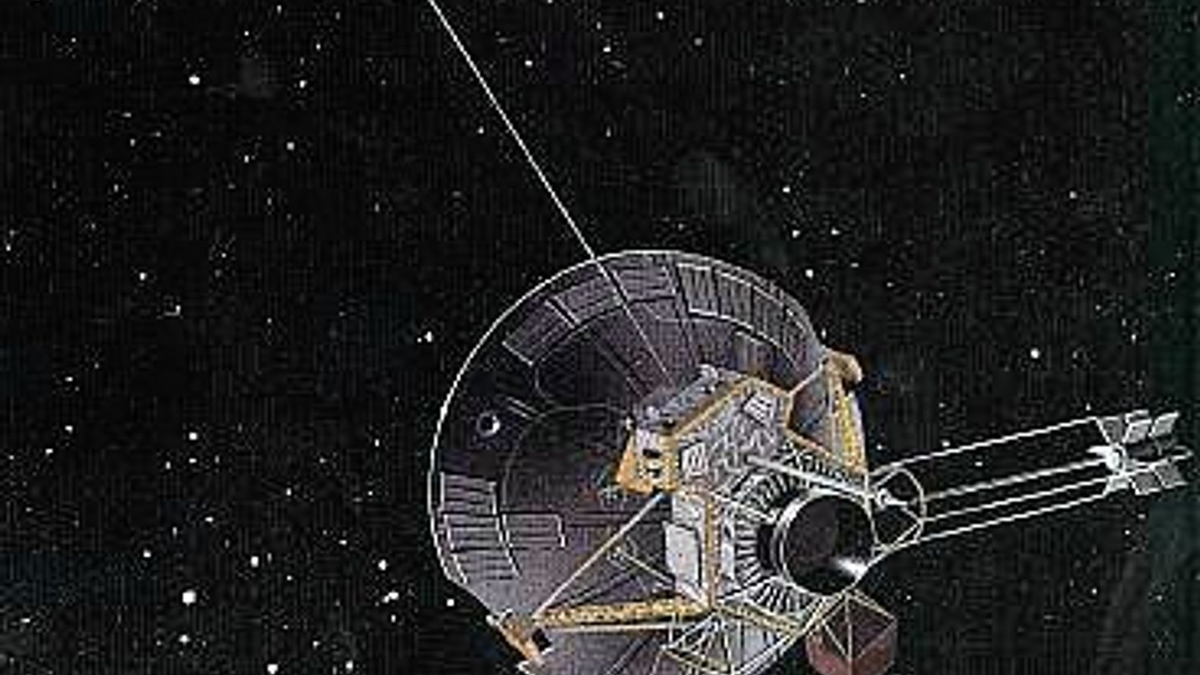 Eine Zeichnung der US-Raumsonde Pioneer 10. - Foto: Nasa/NASA/dpa