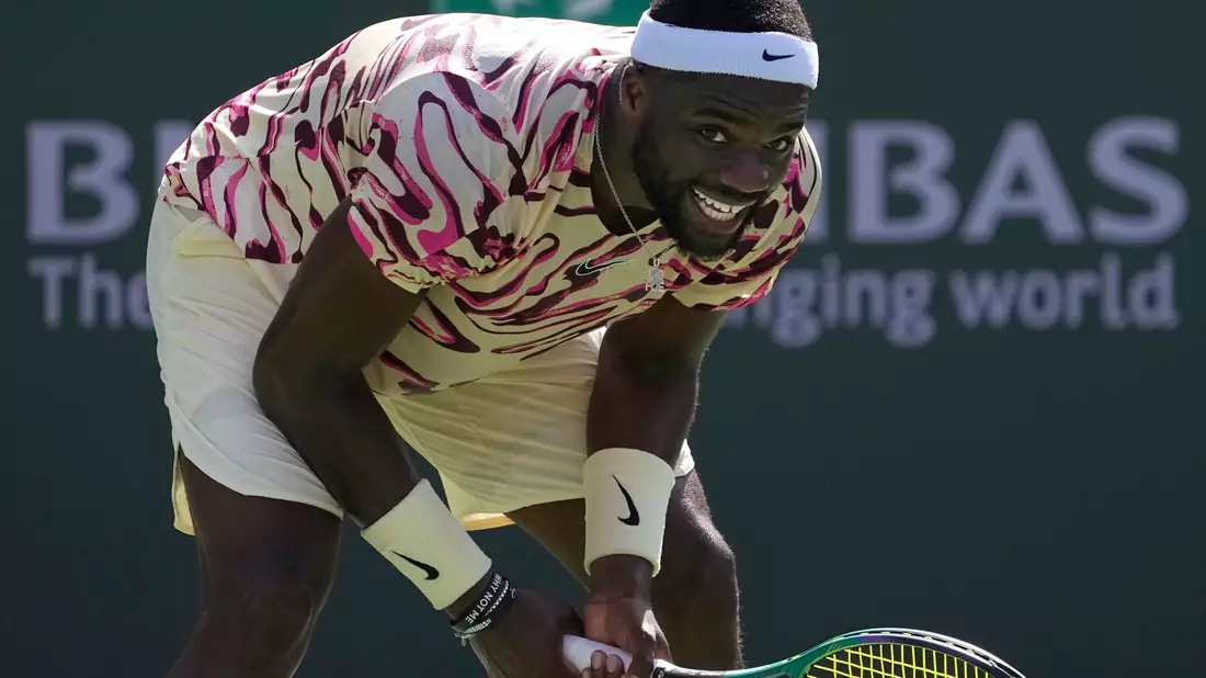 Frances Tiafoe gewann sein erstes Match beim Rasenturnier auf dem Weissenhof. - Bild: Mark J. Terrill/AP/dpa