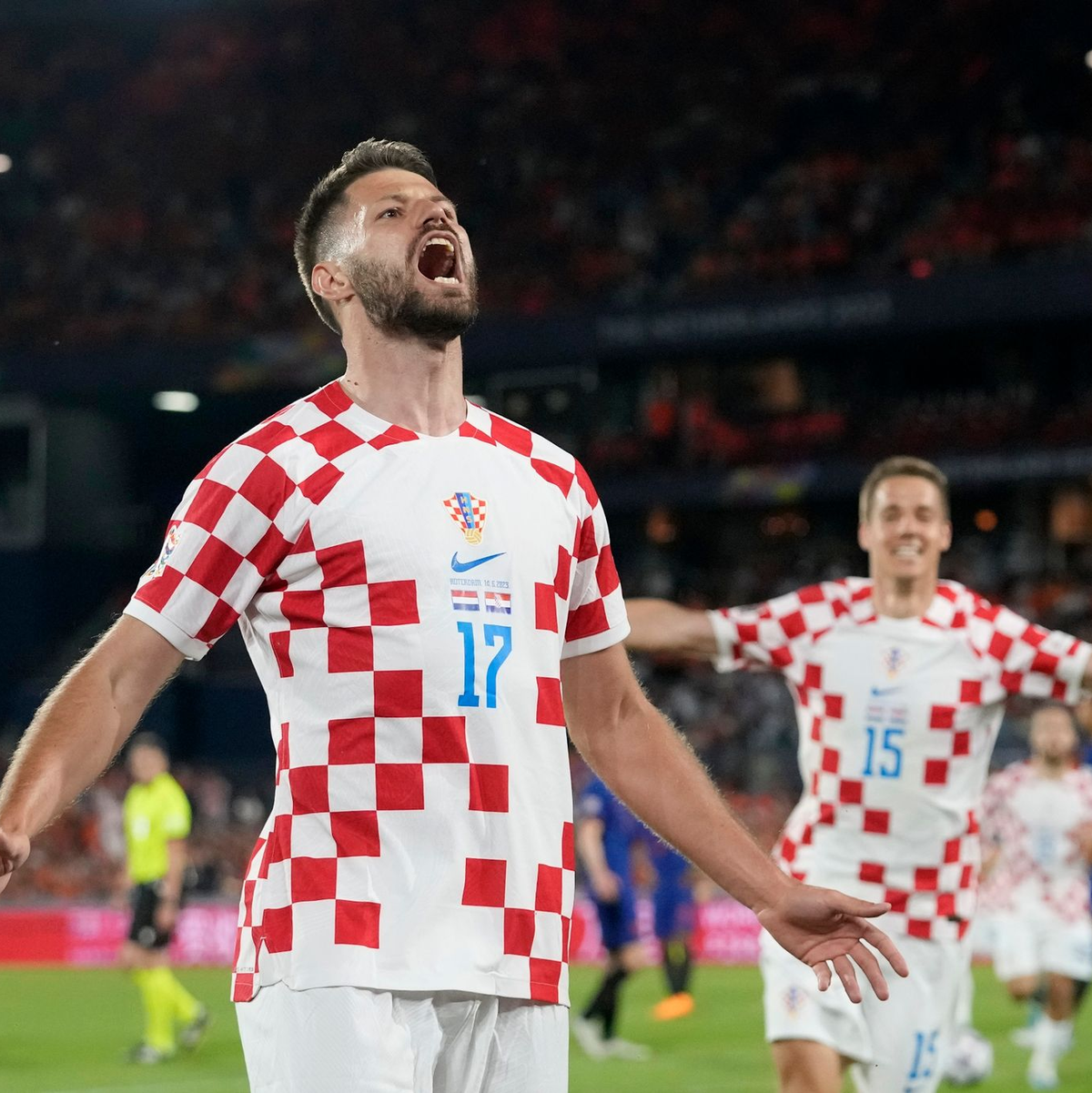 Kroatien schlägt die Niederlande mit 4:2 in der Verlängerung und zieht ins Nations-League-Finale ein. - Foto: Peter Dejong/AP
