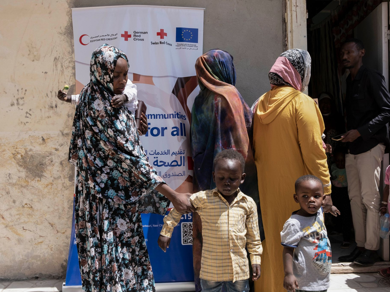 Flüchtlinge aus dem Sudan in Ägypten: Warten auf medizinische Versorgung. - Foto: Lobna Tarek/dpa