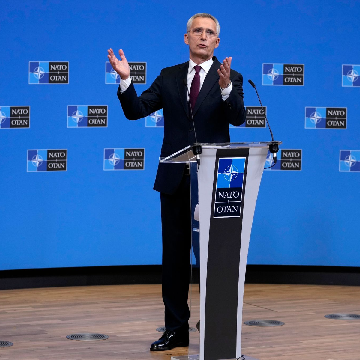 Der Generalsekretär der NATO: Jens Stoltenberg. - Foto: Virginia Mayo/AP/dpa