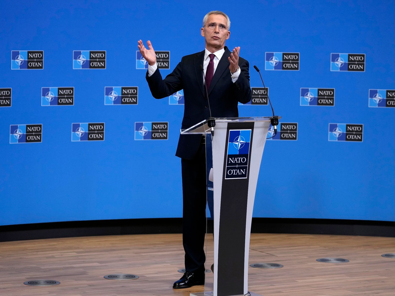 Der Generalsekretär der NATO: Jens Stoltenberg. - Foto: Virginia Mayo/AP/dpa