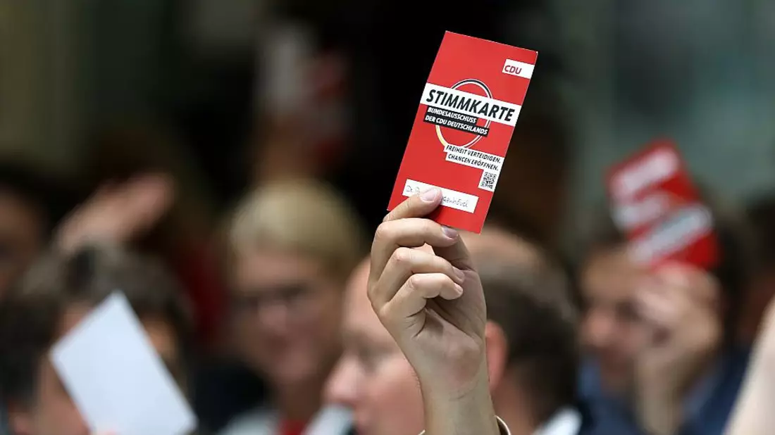 Abstimmung auf CDU-Parteitag am 16.06.2023 - Bild: ?ber dts Nachrichtenagentur