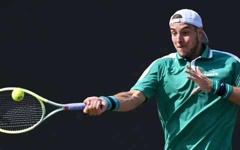 Justin Engel ist eine der Zukunftshoffnungen im deutschen Herren-Tennis. - Foto: Marijan Murat/dpa