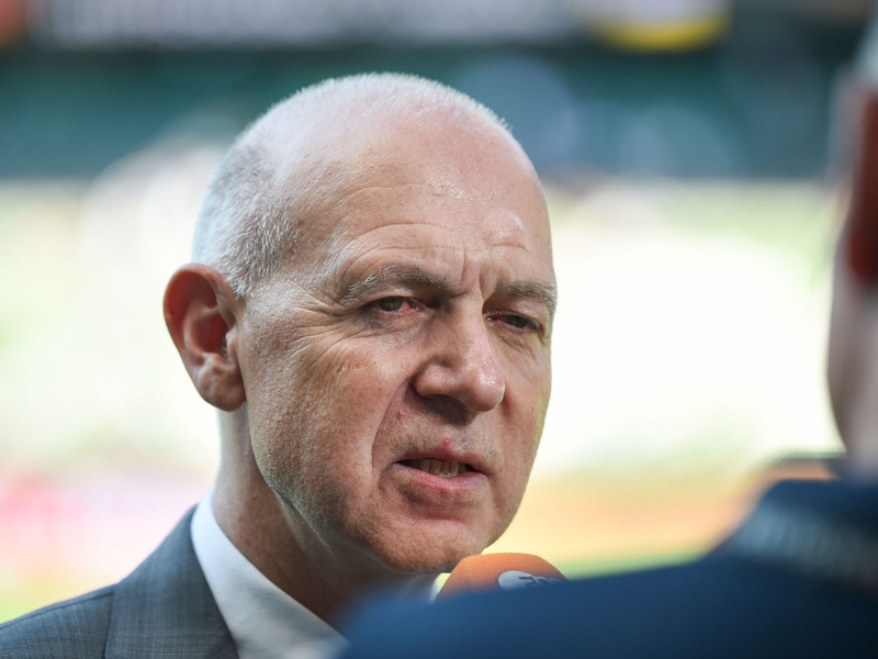 Sorgt sich nicht um die Heim-EM der Männer: DFB-Präsident Bernd Neuendorf. - Foto: Carmen Jaspersen/dpa