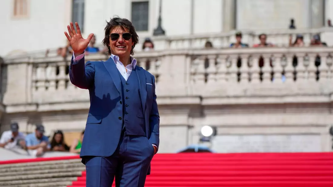 Roter Teppich, Spanische Treppe und Tom Cruise. - Bild: Alessandra Tarantino/AP/dpa