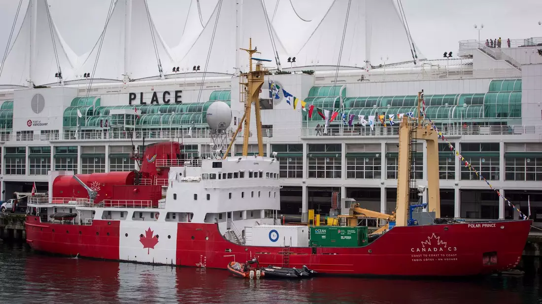 Das Schiff «Polar Prince» liegt in Vancouver vor Anker. - Bild: DARRYL DYCK/The Canadian Press/AP/dpa