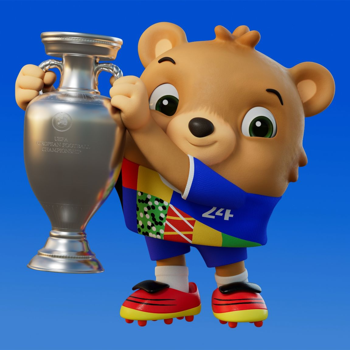 Das Maskottchen der EM 2024. - Foto: -/Frame PR/UEFA EURO 2024 /dpa