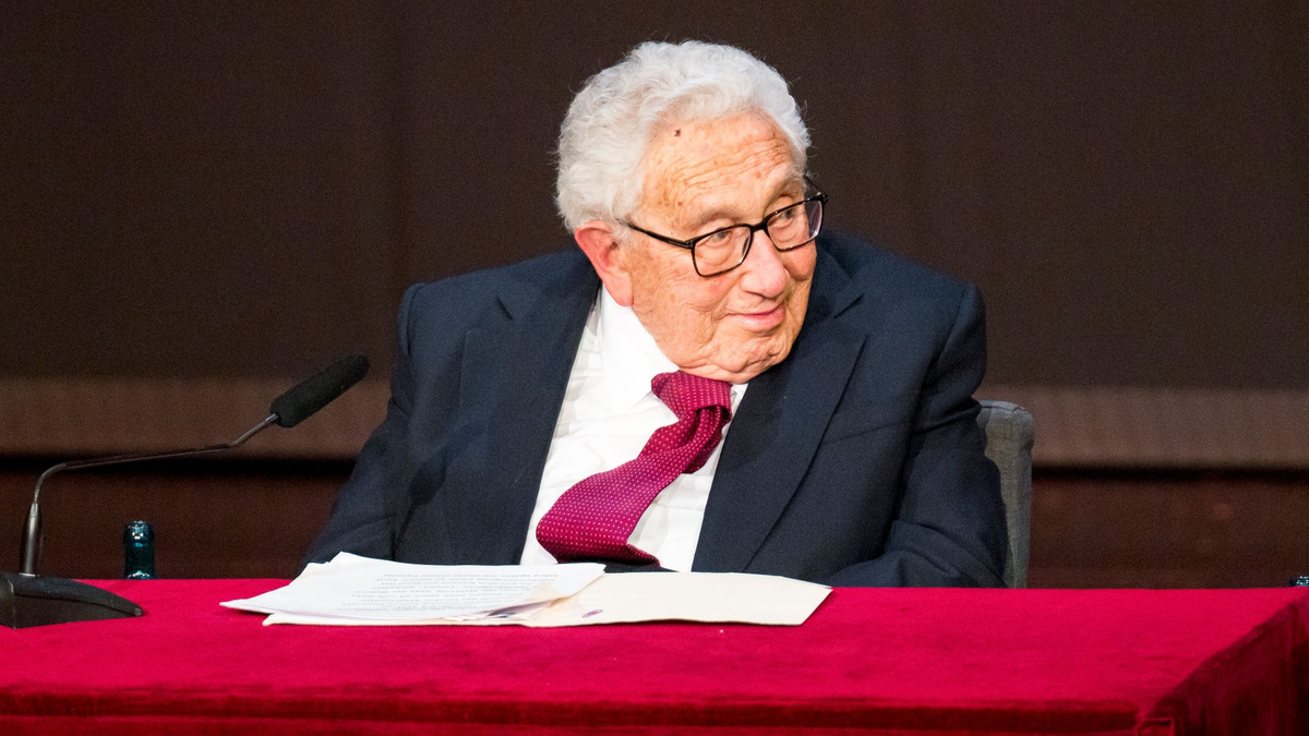 Henry Kissinger in Fürth. - Foto: Daniel Vogl/dpa
