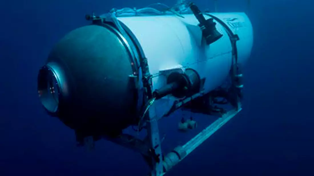 Das «Titan»-Tauchboot des Unternehmens Oceangate Expeditions. - Bild: OceanGate Expeditions/AP/dpa