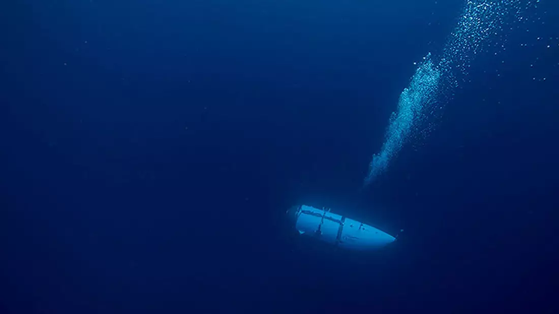 Das verschollene Tauchboot «Titan». Die Suchaktion läuft noch immer auf Hochtouren. - Bild: Oceangate/ZUMA Press Wire Service/dpa
