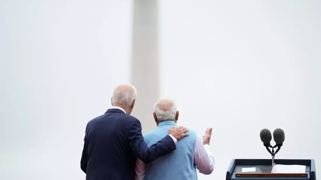 Der Besuch von Indiens Premier Modi bei US-Präsident Biden ist umstritten. - Bild: Andrew Harnik/AP/dpa