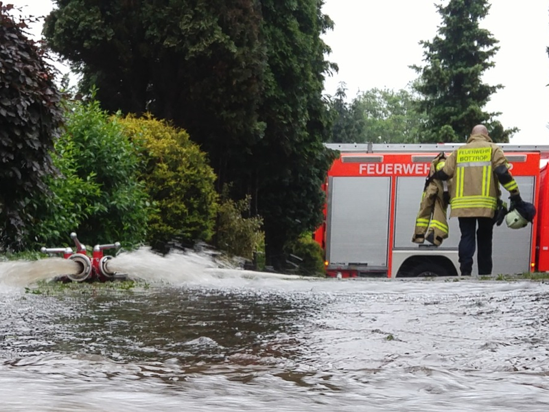 FW-BOT: Starkregenbedingte Einsätze im Nördlichen Teil von Bottrop. - Foto: presseportal.de