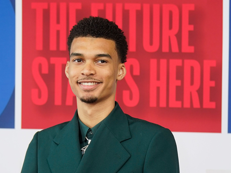 Victor Wembanyama spielt in der NBA zukünftig für die San Antonio Spurs. - Foto: John Minchillo/AP