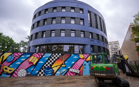 Der Jüdische Campus wird am 25. Juni 2023 offiziell eröffnet. - Foto: Monika Skolimowska/dpa