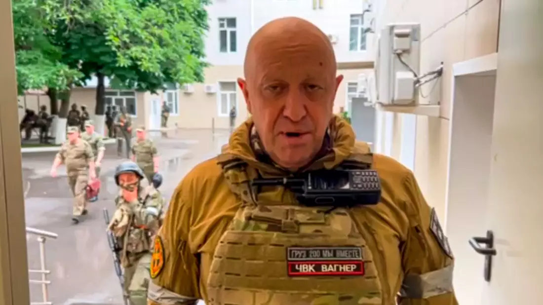 Jewgeni Prigoschin, Chef der Söldnertruppe Wagner, bei einer Videoansprache. - Bild: Uncredited/Prigozhin Press Service/AP/dpa