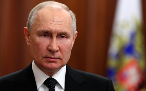 Wladimir Putin, Präsident von Russland, während einer Ansprache an die Nation. - Foto: Gavriil Grigorov/Pool Sputnik Kremlin/AP/dpa