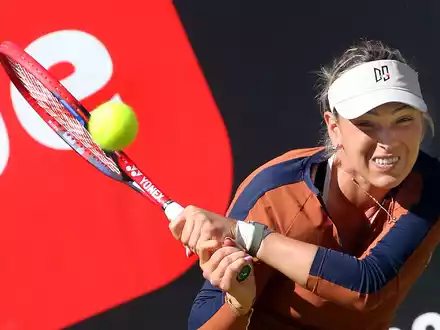 Tennisspielerin Donna Vekic hat in Berlin das Finale erreicht. - Foto: Wolfgang Kumm/dpa