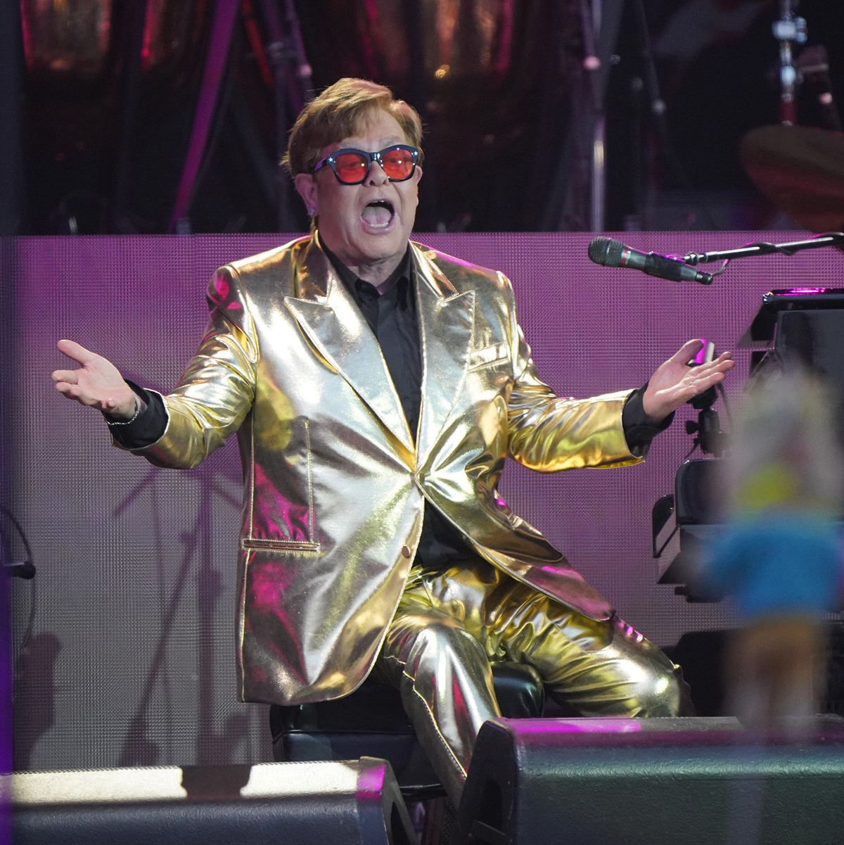 Elton John beim Glastonbury Festival. - Foto: Yui Mok/PA Wire/dpa