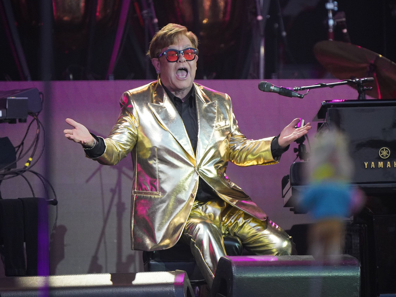 Elton John beim Glastonbury Festival. - Foto: Yui Mok/PA Wire/dpa