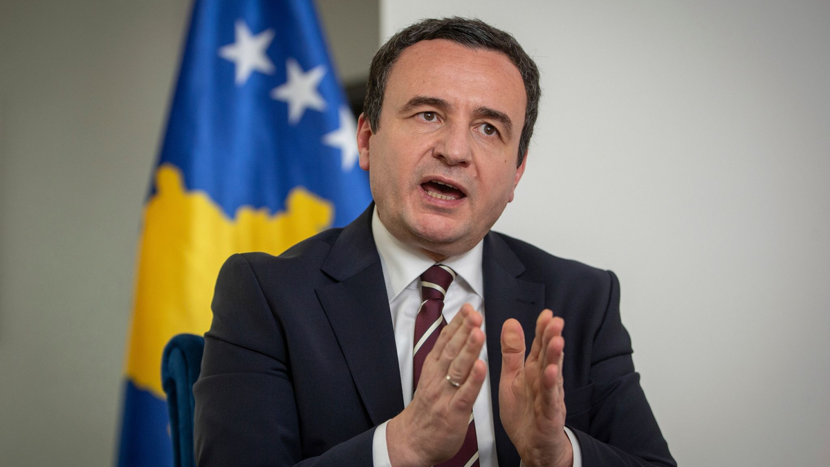 Albin Kurti, Premierminister des Kosovo, fordert Sanktionen für Serbien. - Foto: Visar Kryeziu/AP/dpa