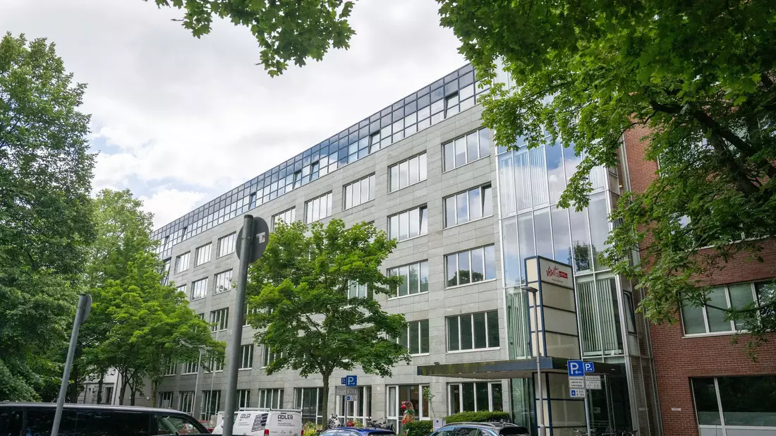 Geschäftsräume von Adler Real Estate in Berlin. - Bild: Christophe Gateau/dpa