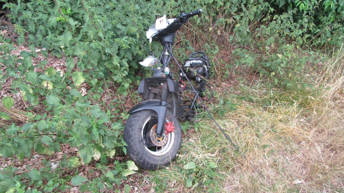 LPI-NDH: Polizei bittet um Hinweise nach Diebstahl eines Kleinkraftrades - Foto: presseportal.de