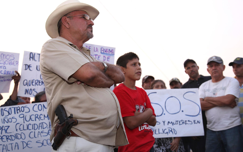Nach Morddrohungen ist Hipolito Mora getötet worden. Er gründete im Kampf gegen das Drogenkartell «Caballeros Templarios» eine Bürgerwehr im mexikanischen Bundesstaat Michoacán. - Foto: Marco Ugarte/AP