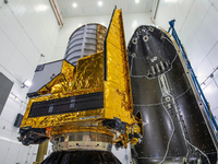 Das Weltraumteleskop «Euclid» ist ins All gestartet. - Foto: Uncredited/ESA/AP/dpa