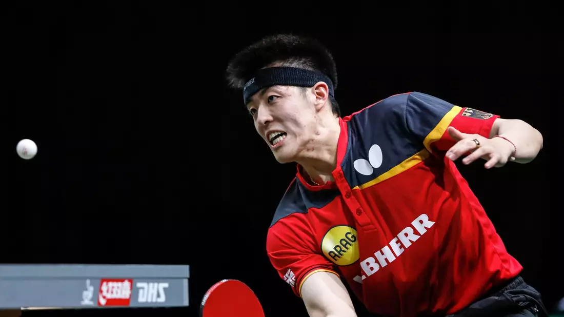 Tischtennis-Europameister Qiu Dang gewann sein Einzel im Finale der Europaspiele. - Bild: Li Yahui/Xinhua/dpa