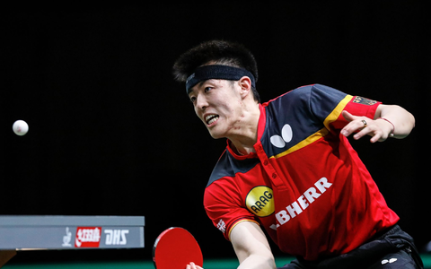 Tischtennis-Europameister Qiu Dang gewann sein Einzel im Finale der Europaspiele. - Foto: Li Yahui/Xinhua/dpa