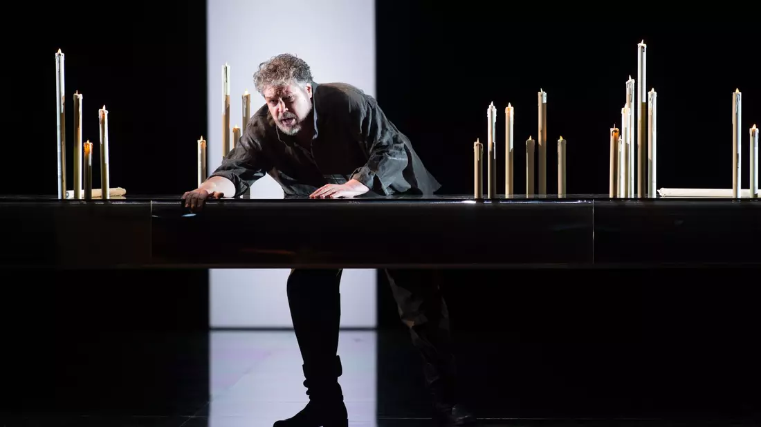 Stephen Gould 2017 als Otello im «Otello» von Giuseppe Verdi an der Semperoper in Dresden. - Bild: Arno Burgi/dpa-Zentralbild/dpa