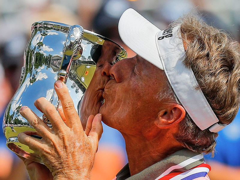 Titel Nummer 46: Bernhard Langer ist nun auf der US-Senioren-Tour der alleiniger Rekordhalter. - Foto: Tork Mason/The Post-Crescent via AP/dpa