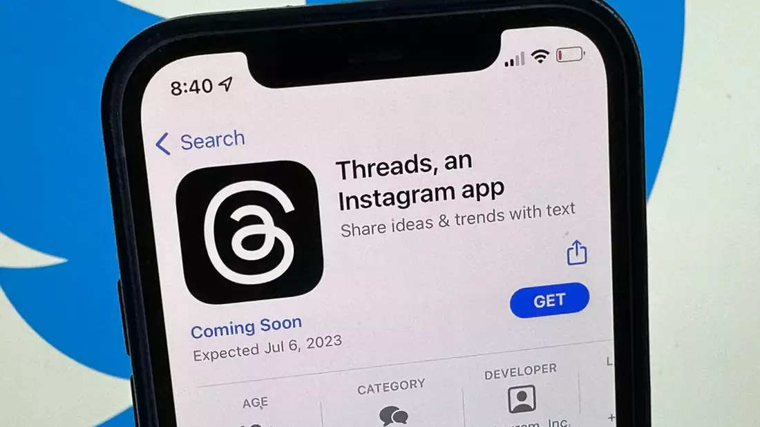 Die Threads-App ist angebunden an Metas populäre Foto- und Videoapp Instagram. - Bild: Christoph Dernbach/dpa