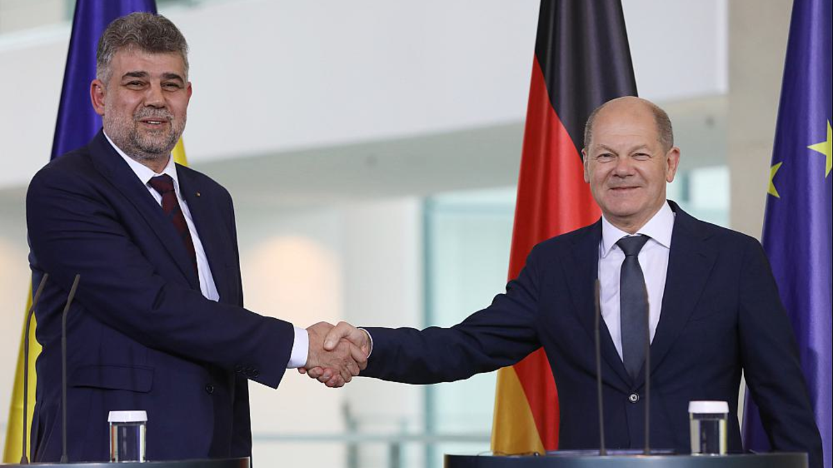 Ion-Marcel Ciolacu und Olaf Scholz am 04.07.2023 - Foto: ?ber dts Nachrichtenagentur