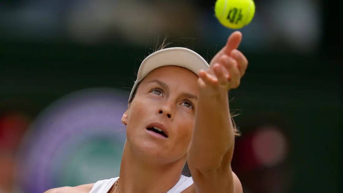 Tatjana Maria musste sich in der ersten Runde geschlagen geben. - Bild: Kirsty Wigglesworth/AP/dpa/Archivbild