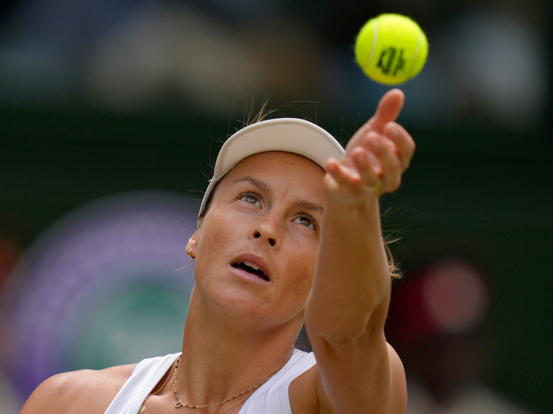 Tatjana Maria musste sich in der ersten Runde geschlagen geben. - Foto: Kirsty Wigglesworth/AP/dpa/Archivbild