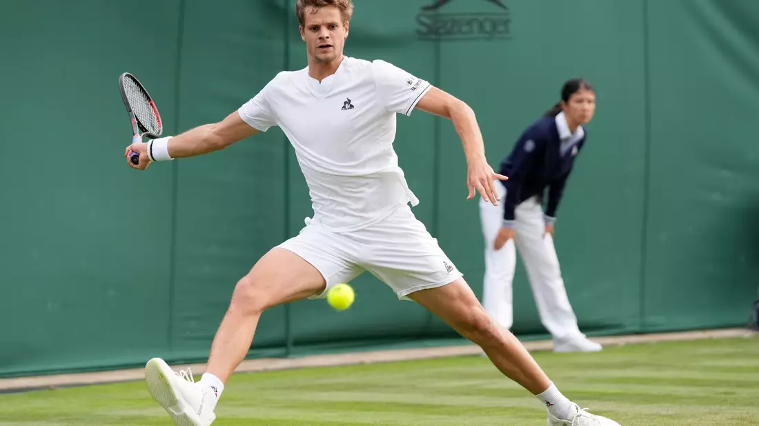 Yannick Hanfmann unterlag Taylor Fritz in fünf Sätzen. - Bild: Alberto Pezzali/AP/dpa