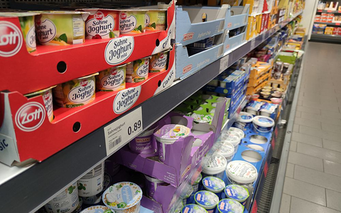 Joghurt in einem Supermarktregal - Foto: ?ber dts Nachrichtenagentur